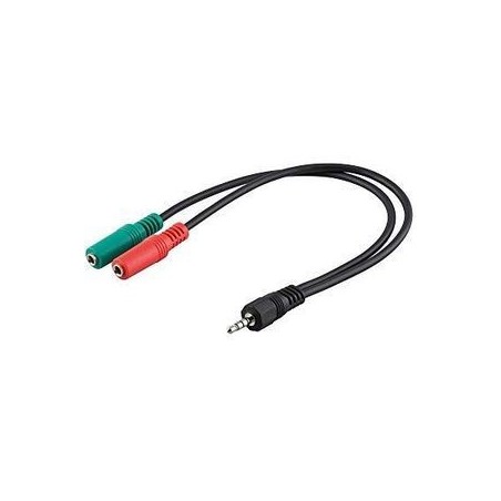 Goobay PC Computer Headset to 3.5mm (4 Pol) - Premium Sound Quality, Comfortable Fit & Versatile Compatibility | 4040849504679